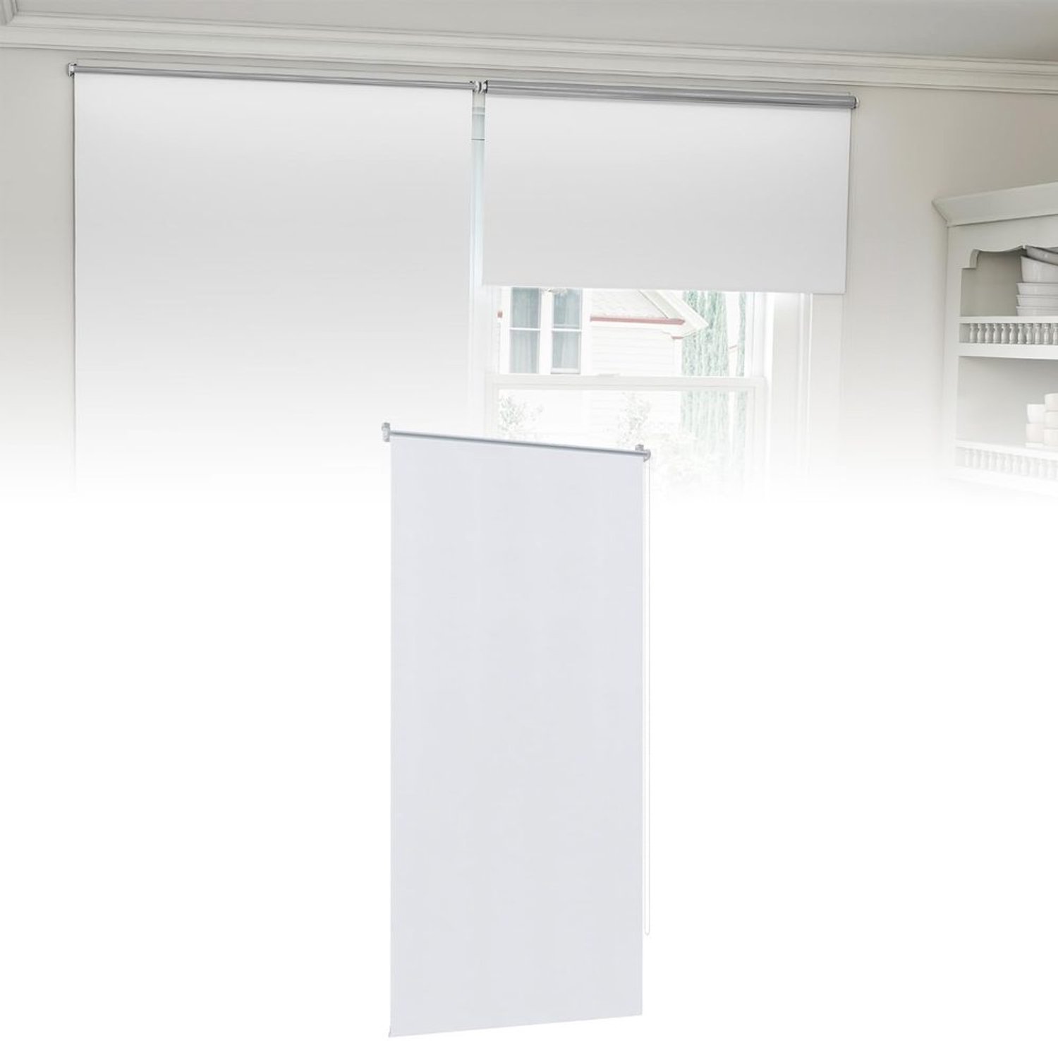 Verduisterende Rolgordijn Zonder Boren, 100 x 160 cm