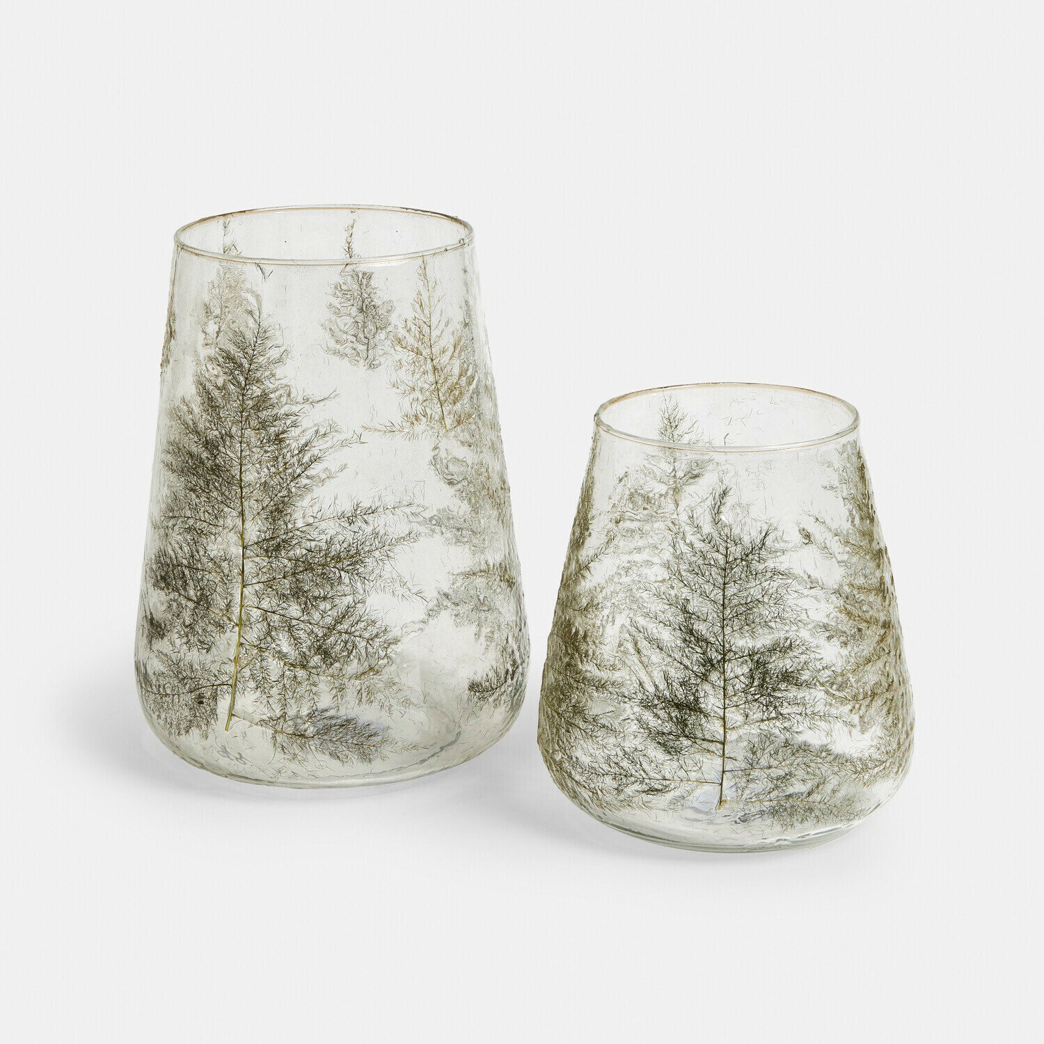 Loberon Windlicht set van 2 Rimfalla helder