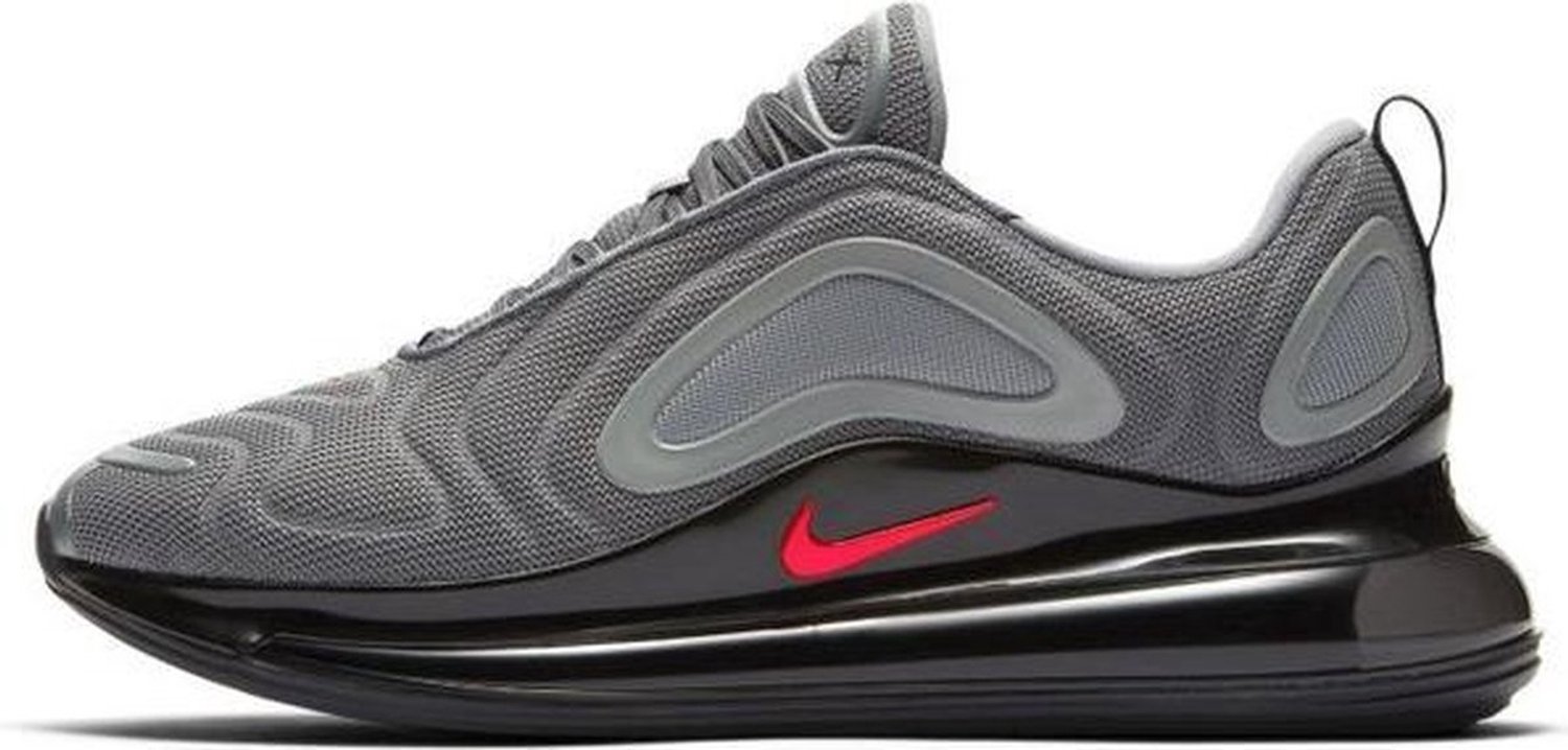 Nike Air Max 720 Sneakers – Cool /Bright Crimson- Air Max 720 Lifestyle Heren Sneakers voor Mannen Grijs