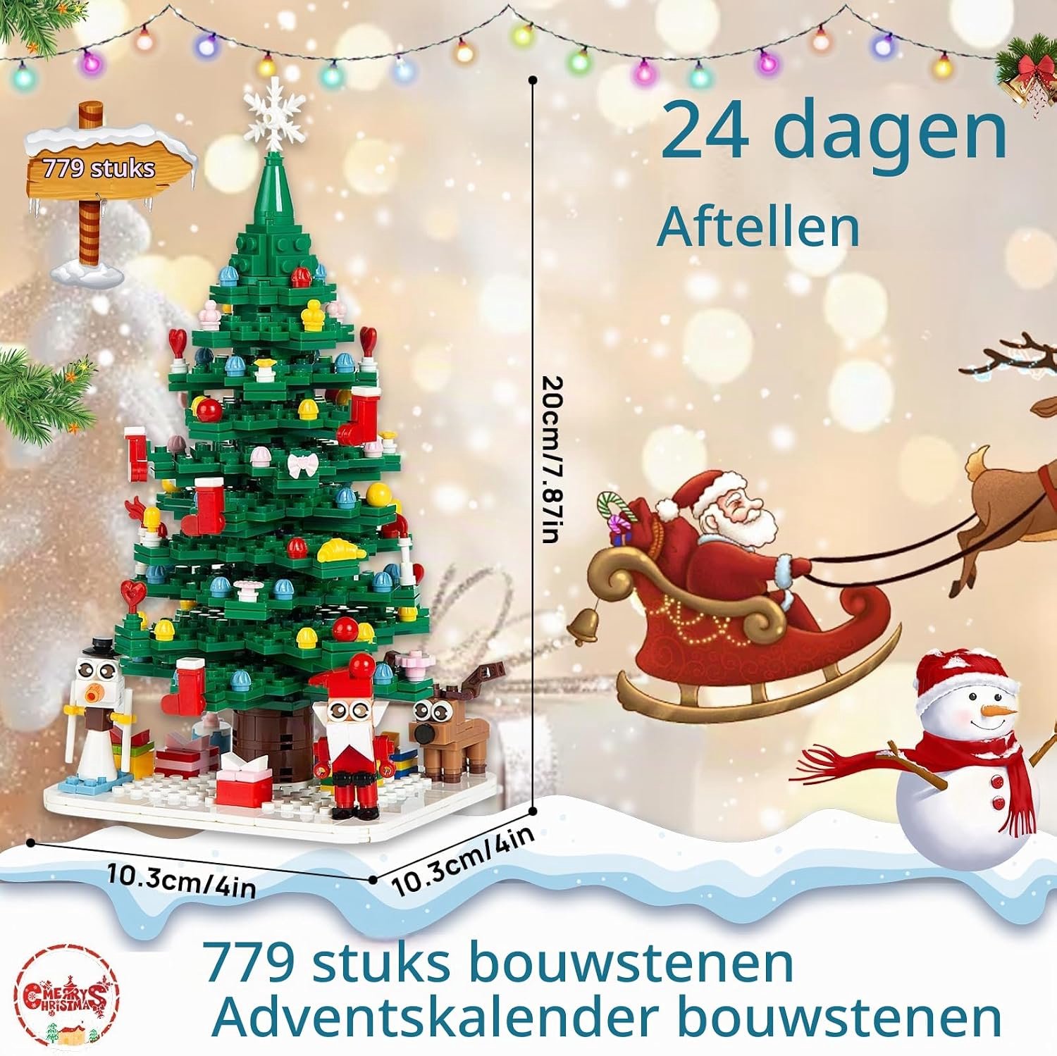 Adventskalender 2026 - kerstkalender - kerst adventskalender 779 stuks - 24 verrassingsdoosjes - adventskalender kinderen - kerstversiering - Kerst Cadeau - voor Kinderen en Volwassenen – foto 7