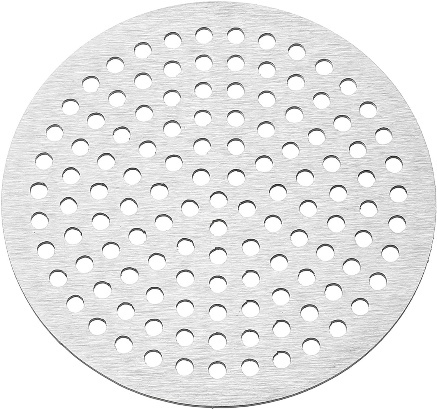 Vloerrooster 3,1 inch - roestvrij staal - rond - voorkomt verstopping - m-winkel