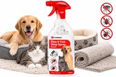 Vlooienspray – Batali Vlo & Teek Stop Spray 800ml – anti-parasietenspray – tegen vlooien – teken en mijten – met Dimethicone – zonder insecticide – voor mand en tapijt – gemaakt in Europa