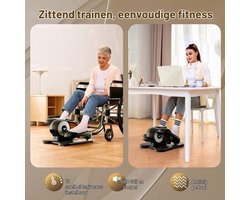 Mini Ellipstrainer Magnetische Weerstand - 12 Weerstandsniveaus - Compact 43x39x24 cm - Metaal - Voor Thuisgebruik En Revalidatie