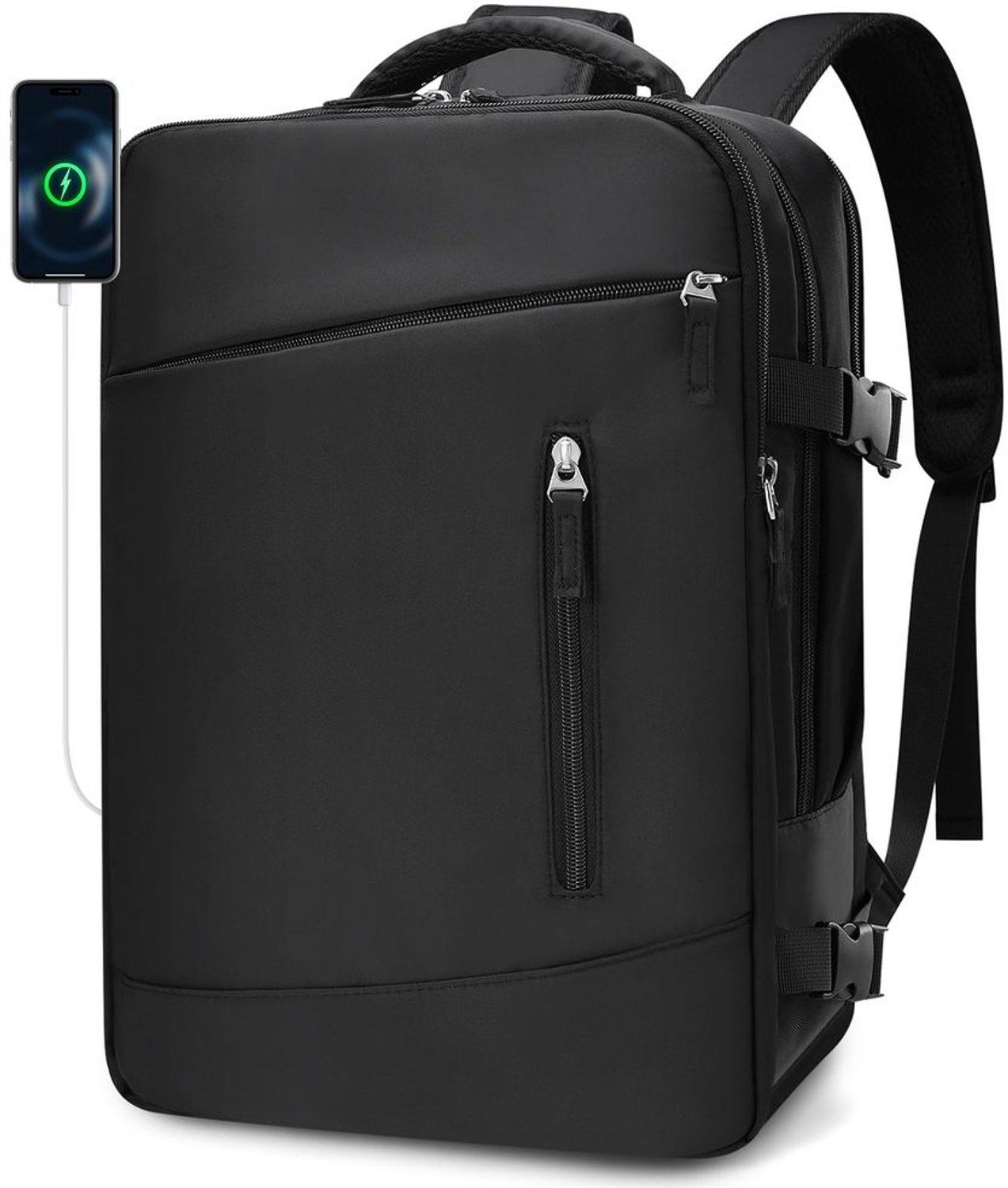 KLM Goedgekeurde Reisrugzak 40x30x15 cm met USB Oplaadpoort