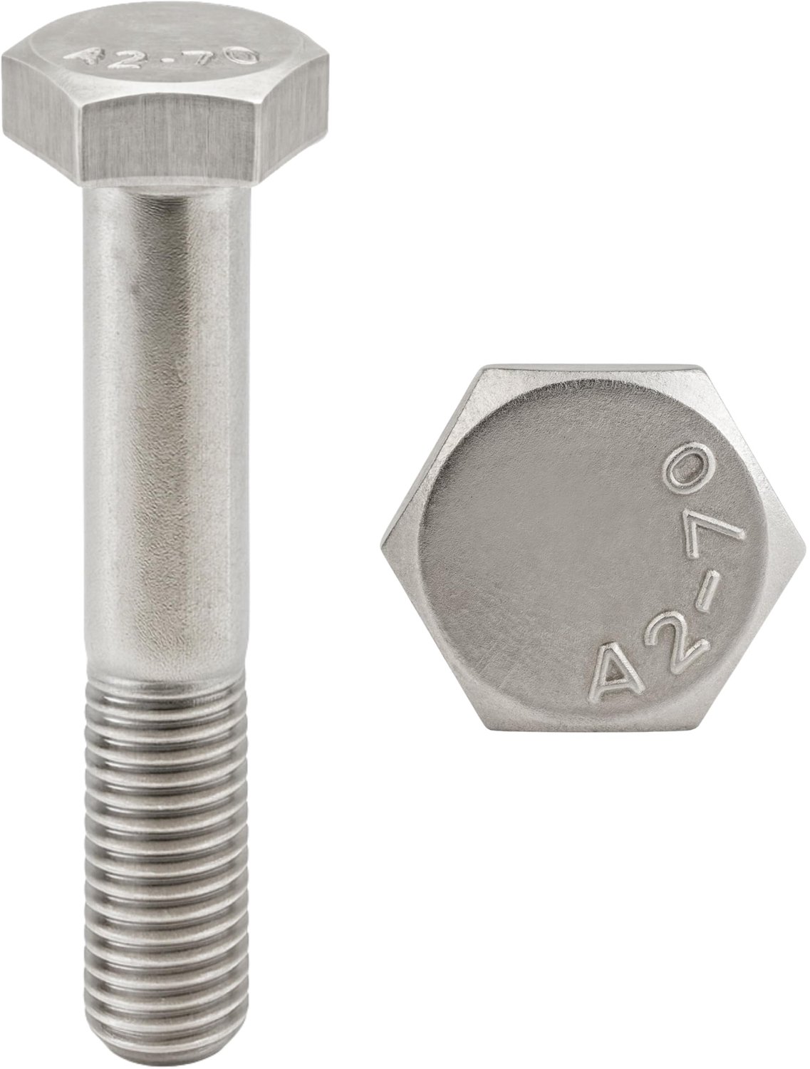 Roestvrijstalen schroeven M12 x 100 mm - Partiële draad - Set van 20