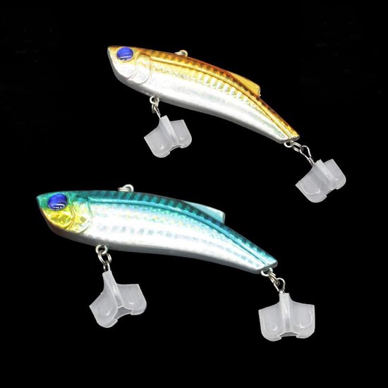 Fishing Hook Protector - 120 Stuks Treble Haak Covers in Geel en Wit — afbeelding 4