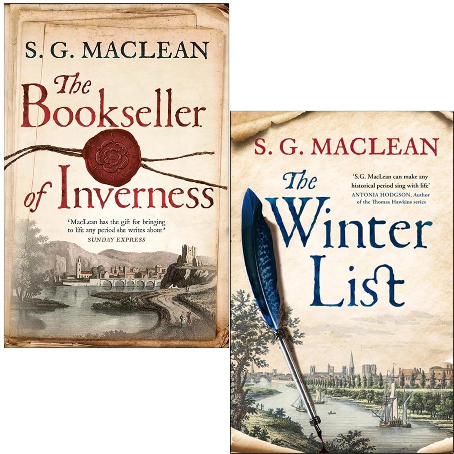 Twee Boeken Set van Historische Thrillers