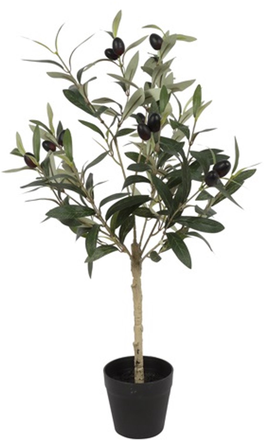 Countryfield Kunst Olijfplant Olea M Paars 65x30x65 cm – Decoratieve Olijfboom – Mediterrane Woondecoratie groen
