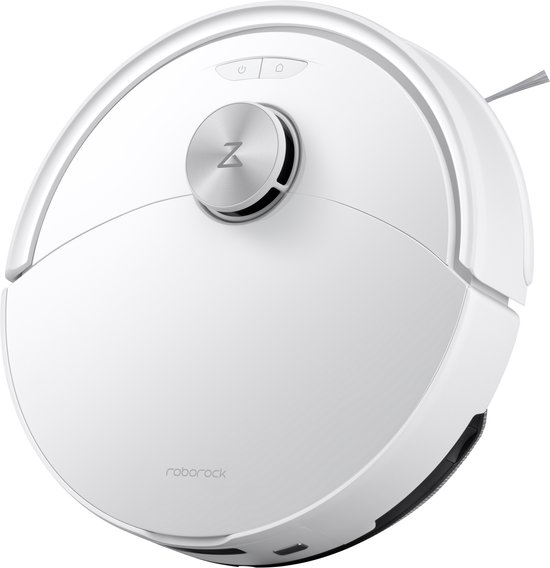 Roborock Q10 S5 Robotstofzuiger– 10000 Pa Zuigkracht–Dubbele Anti-klitfunctie–VibraRise 2.0-Systeem– 8 mm Dweillift– PreciSense LiDAR-navigatie–Obstakelvermijding– APP–Wit