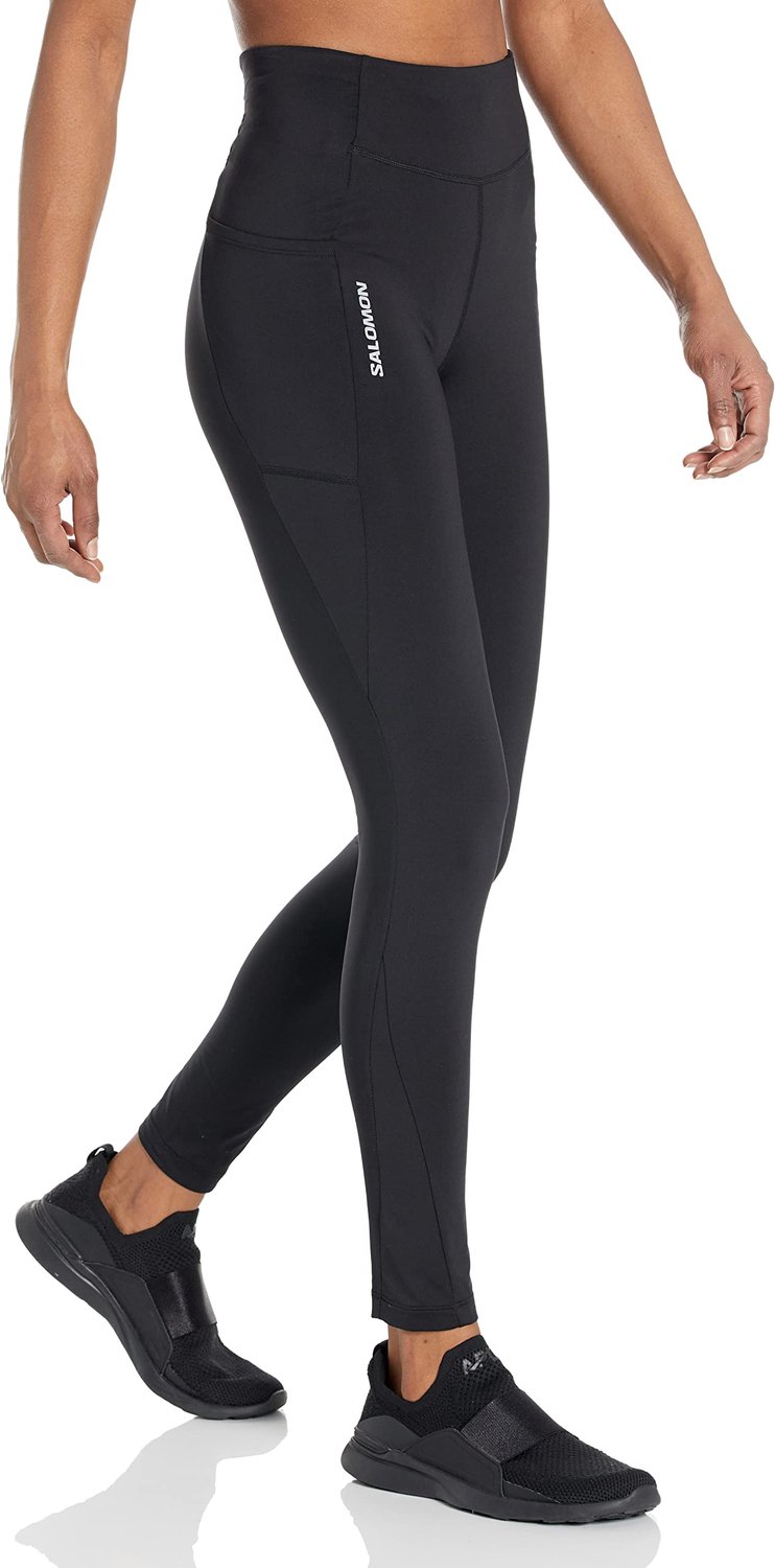 Salomon Cross Warm Tight Hardloopbroek Diepzwart