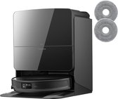 Roborock Saros 10R Set– Robotstofzuiger Met Dweilfunctie– 22000Pa–7,98 cm Ultraslank Ontwerp–Vuildetectiesysteem–80℃ Warmwatermopwas–Zelfreinigend Station & Anti-Klit Borstels – Slimme spraakassistent– S8 maxv ultra Upgrade-2 Dweilen