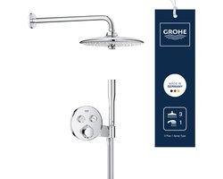 GROHE Precision SmartControl inbouw douchesysteem - Rond bedieningspaneel - Chroom