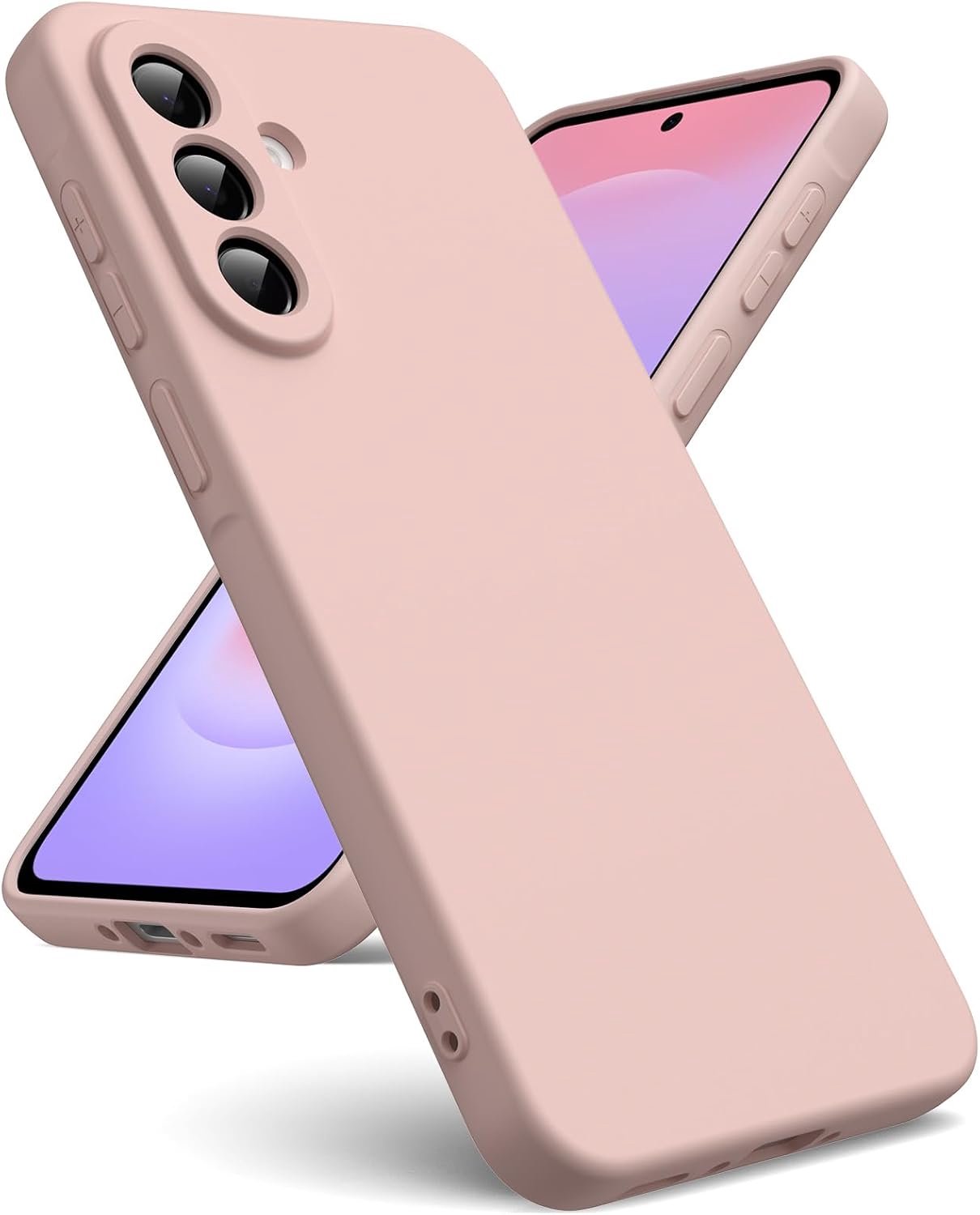 Hulpje voor Samsung Galaxy A37 5G, siliconen, roze