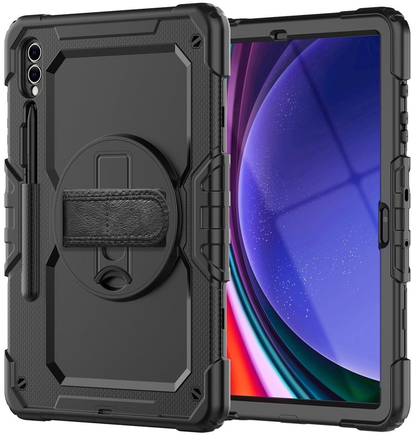 Hardcase met Handvat voor Galaxy Tab S9 Plus - Zwart