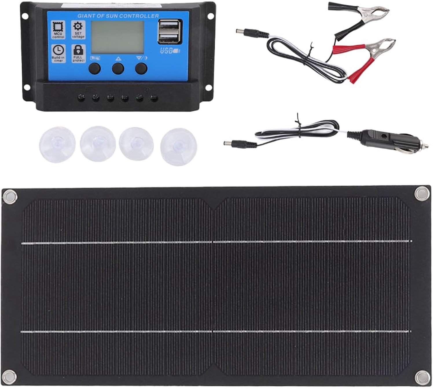 Draagbare Zonnepaneel 60W met 12-24V DC Controller