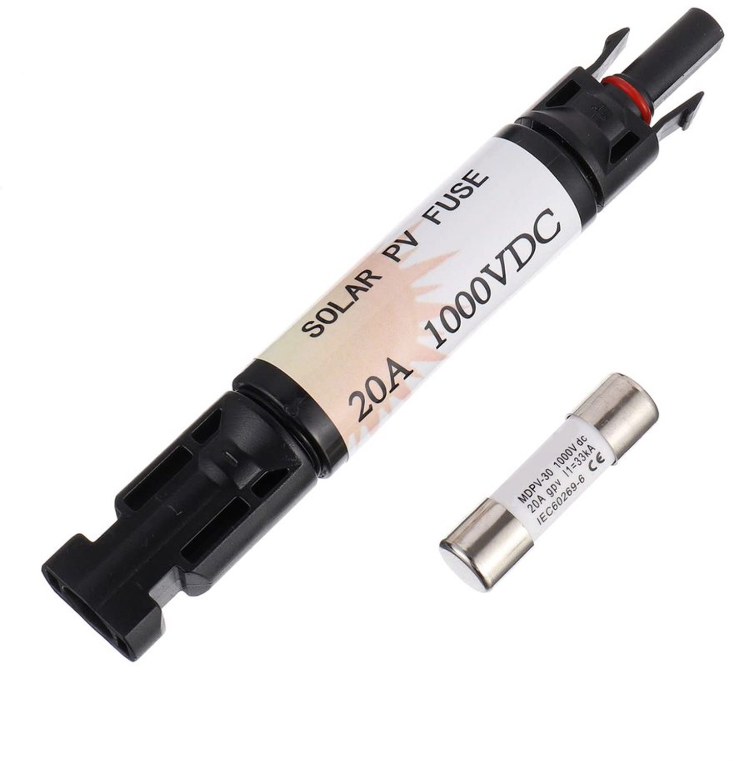 20A Waterdichte In-line Zonnepaneel Fusehouder