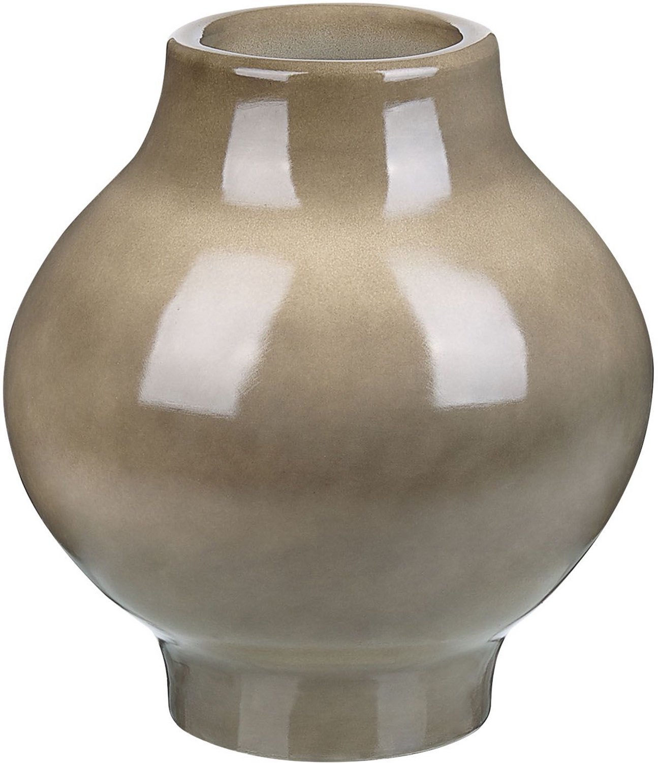 Beliani MAGAN - Bloemenvaas - Taupe - 25 cm - Terracotta Beige