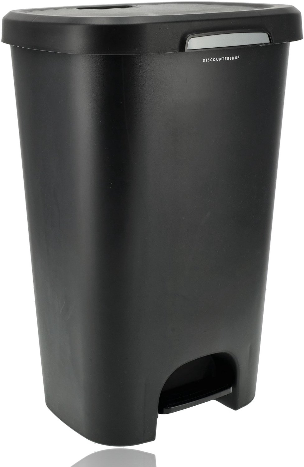 Pedaalemmer 50 Liter Zwart – Afvalbak Keuken – Prullenbak 50 Liter met Deksel en Voetpedaal – Grote Kunststof Vuilnisbak – 63 x 35,5 x 41 cm