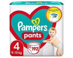 Pampers - Active Baby Luierbroekjes Maat 4 (9-15kg) - 4 x 48 stuks - Voordeelverpakking