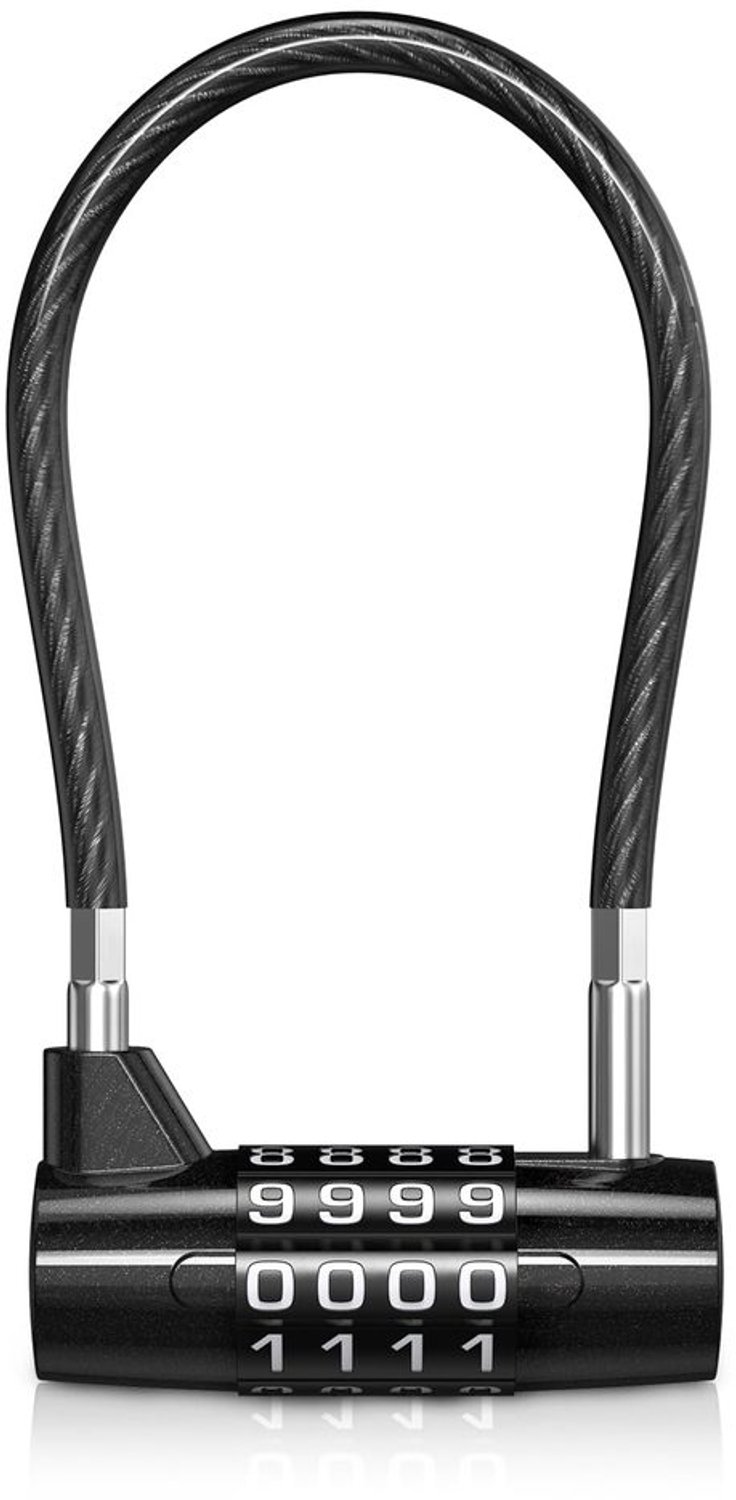 Combinatieslot 4-cijferig - Waterdicht - Hangslot - Zinklegering - Sterke Staalkabel - Antidiefstal