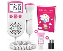 Gatson Doppler - Inclusief E-Book, Doppler Gel en Batterijen - Doppler baby - Baby hartje monitor - Babyshower - Zwangerschap