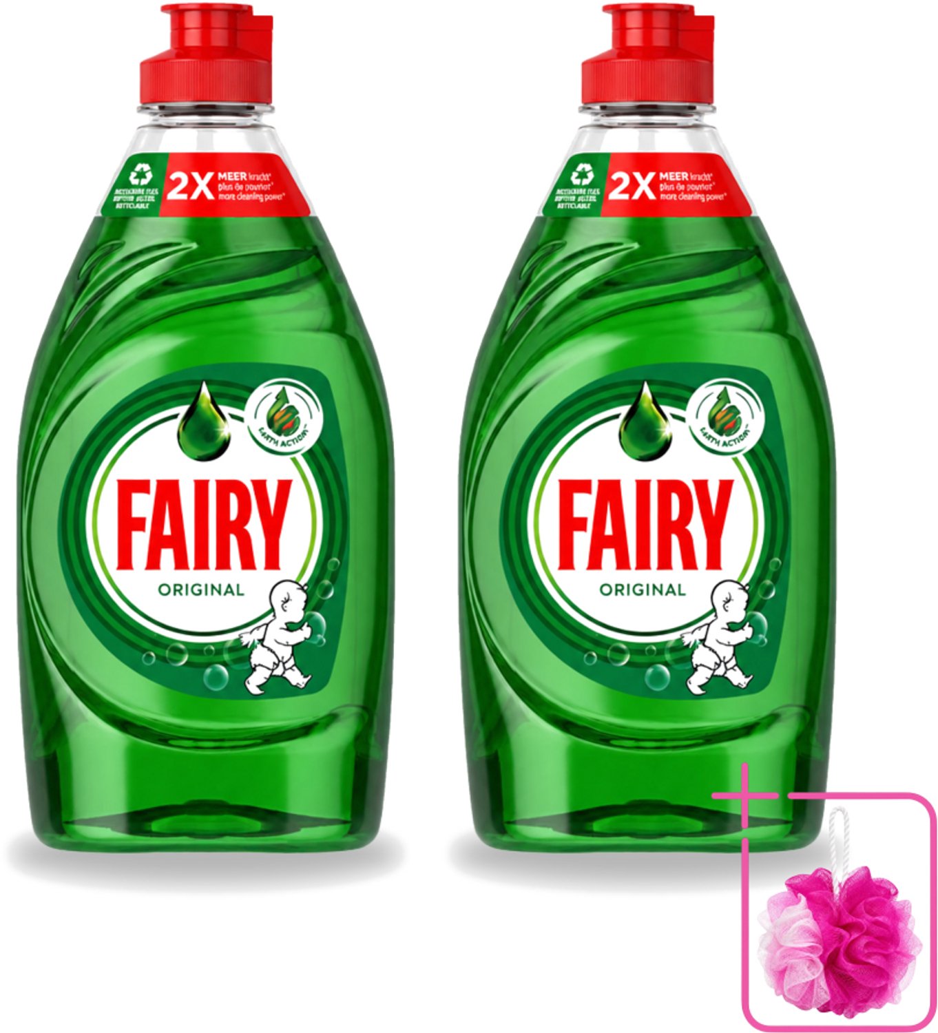 2 x Fairy – Afwasmiddel – Original – 320 ml - Bulkverpakking - Afwasmiddel - Vetverwijdering