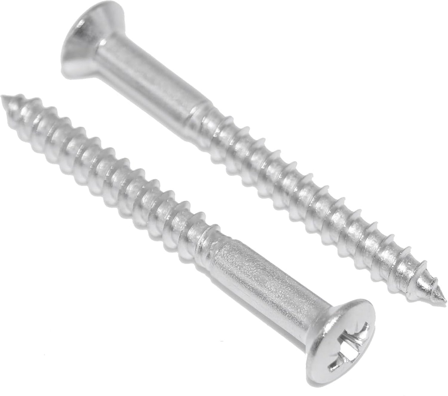 Wooden Screws 4.5 x 65 15 Stainless Steel A2 / V2A Lens Countersunk Wood Screws with Phillips Head Countersunk Lens - ShopVlot