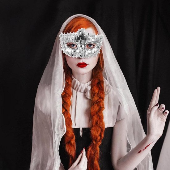 5 Stuks Halfmasker Mysterieus Feestmasker voor Vrouwen Kostuummasker voor Halloween Masquerade Prom of — afbeelding 4