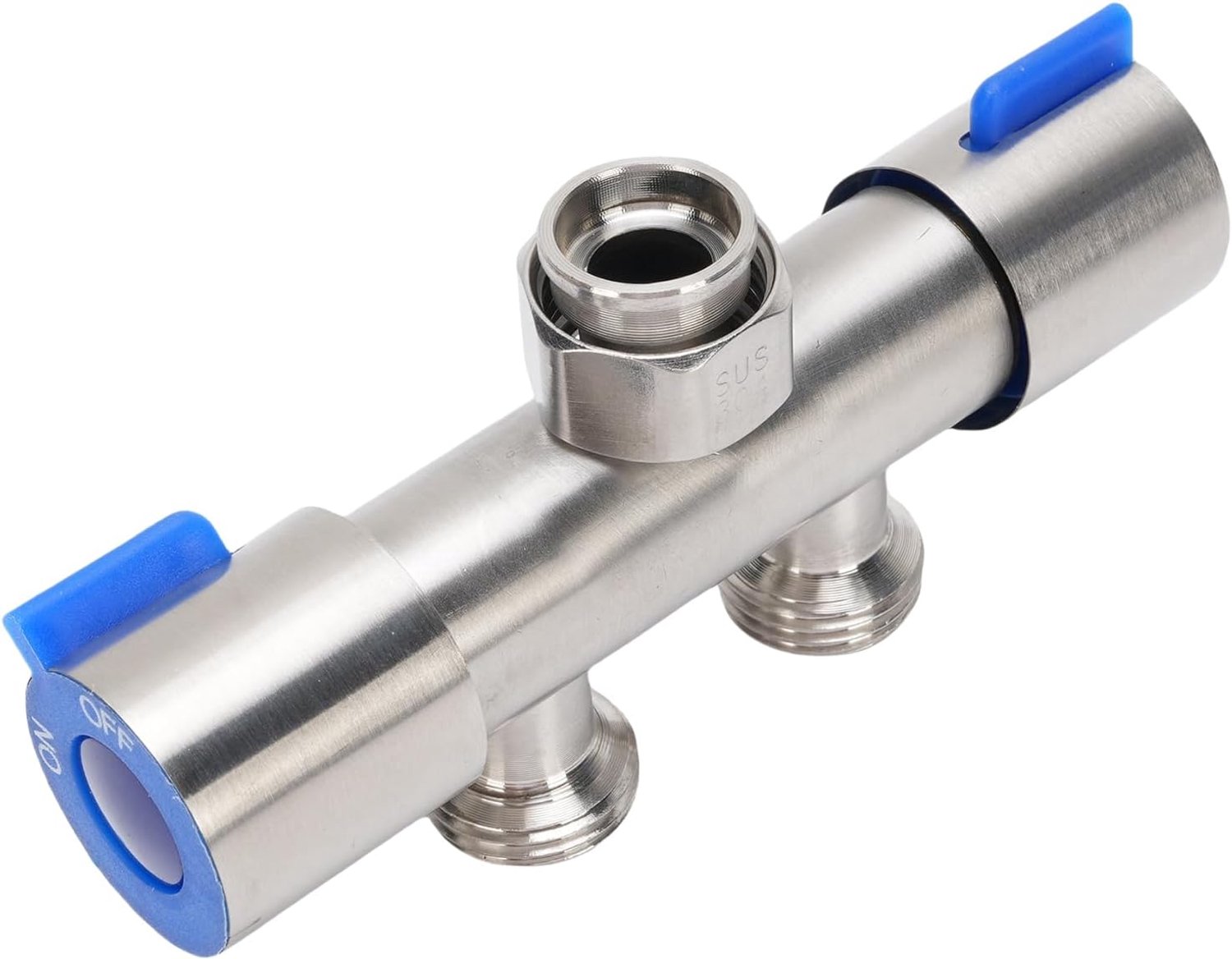 Tuinslangsplitser 304 RVS 1 Inlaat 2 Uitlaat G1 2
