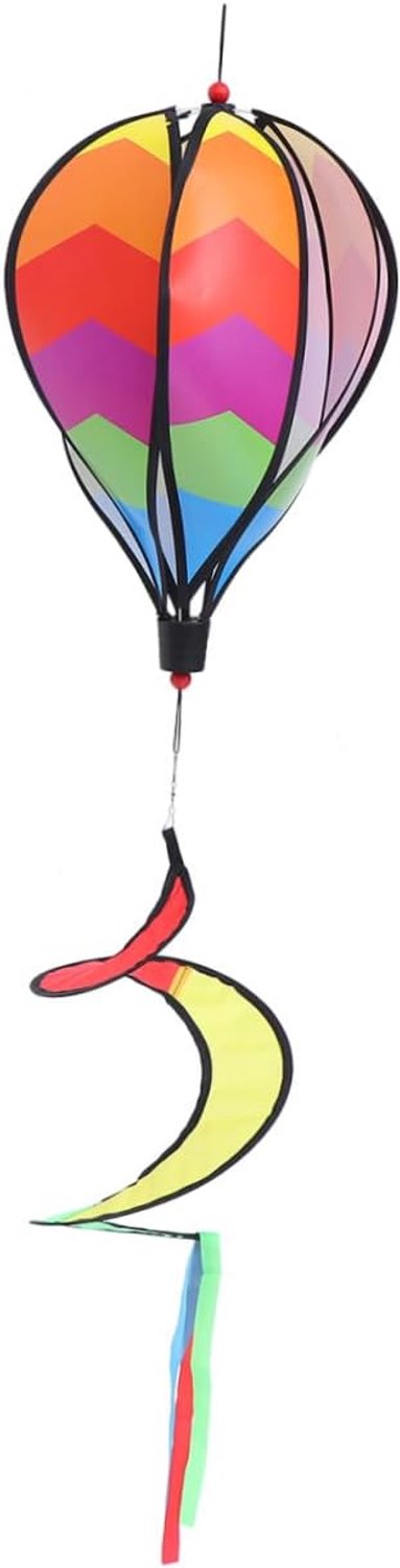 1 Stuk Kleurige Hete Luchtballon Hangdecoratie Duurzaam Tuinornament voor Buiten Beweegbare Windvaan met Aantrekkelijk Ontwerp voor Feesten Evenementen
