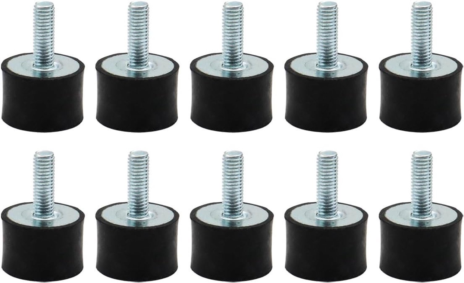 10 Stuks M8 Schokdempers Rubber Metalen Buffers - Geluidsdempers voor Auto en Motor
