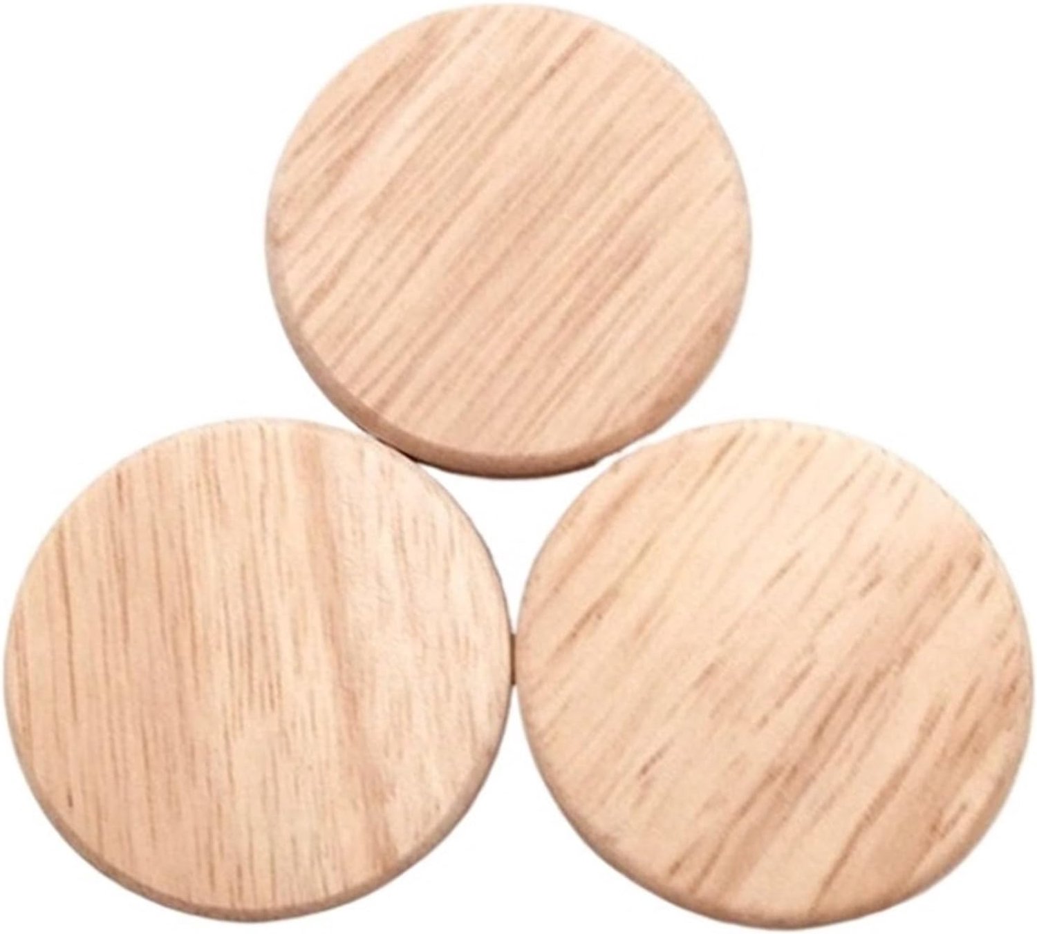 Houten ronde trekknoppen, natuurlijke houten kast, lade, garderobe, voor kast, lade, handvat, meubels, hardwarekast, trekknoppen (M)