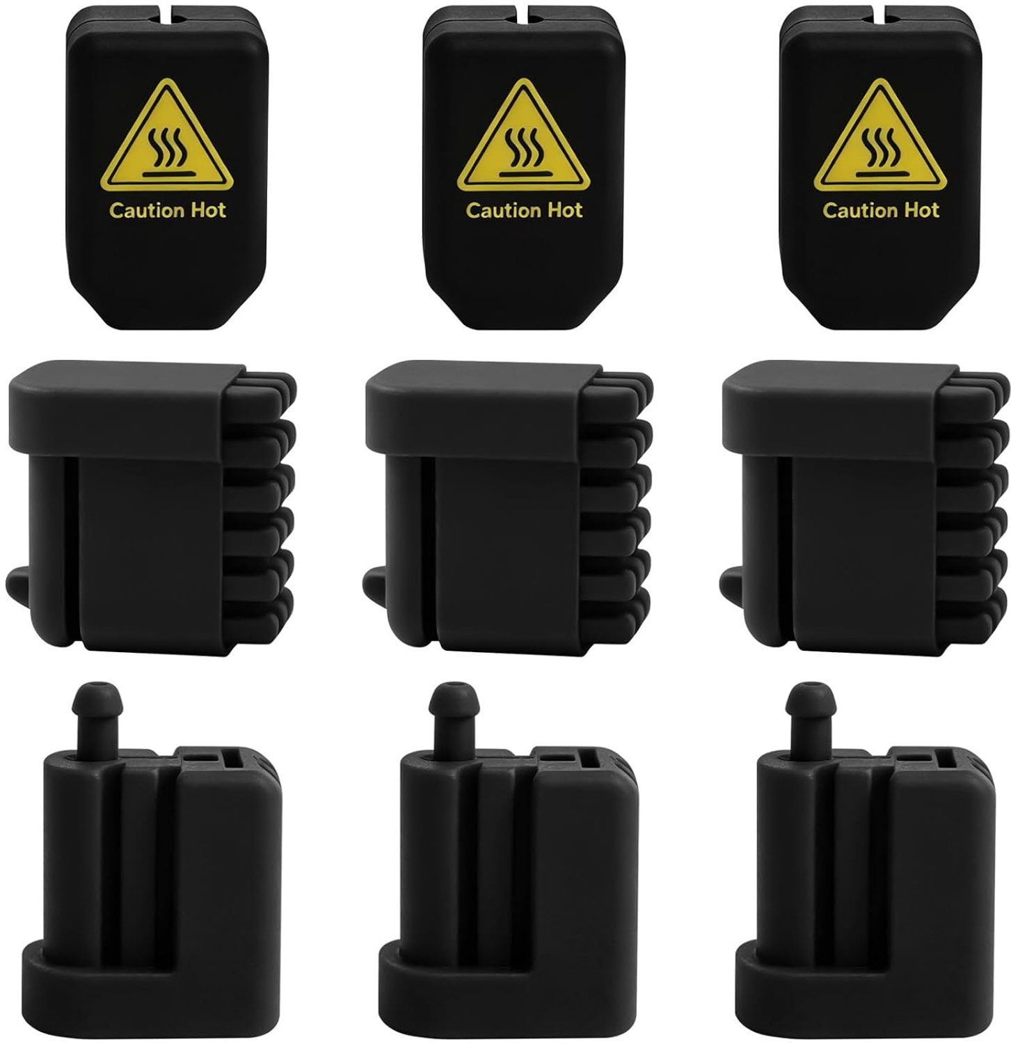 Siliconen nozzle hoes set - 9 stuks - hoge temperatuur weerstand - ideaal voor Anycubic Kobra S1 Max - ShopVlot