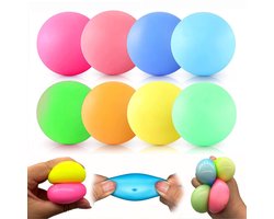 Flero Stressballen (8 stuks), Fidget Cube Anti-Stress voor Kinderen & Volwassenen | Squishy Anti-Stress Speelgoed voor Thuis, Kantoor & School | Therapeutisch Sensorisch Cadeau voor Jongens en Meisjes