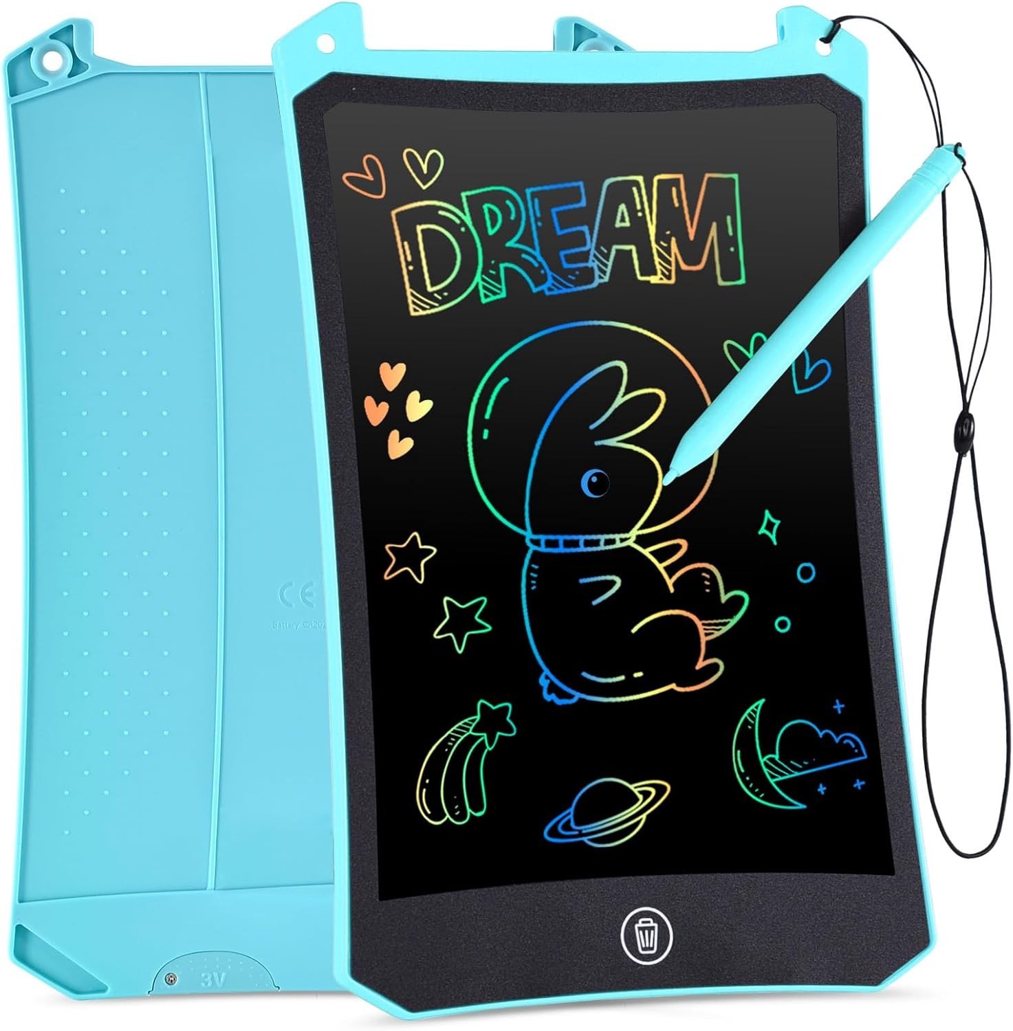 8.5" LCD Schrijfbord Speelgoed in Blauw - Creatief Schrijven, Educatief Spel, Herbruikbaar Schrijfoppervlak