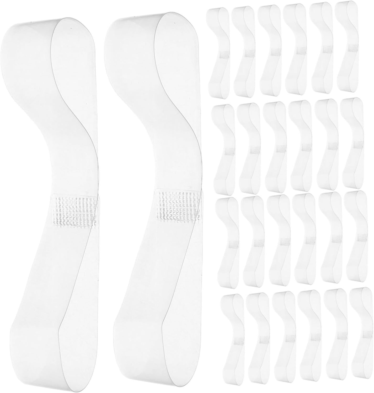 25 Paar Transparante Onzichtbare Elastische Schoenbandjes voor Hoge Hakken Niet-slip Anti-losse Enkelbandjes Herbruikbare Veiligheid voor Dames Sandalen Pumps