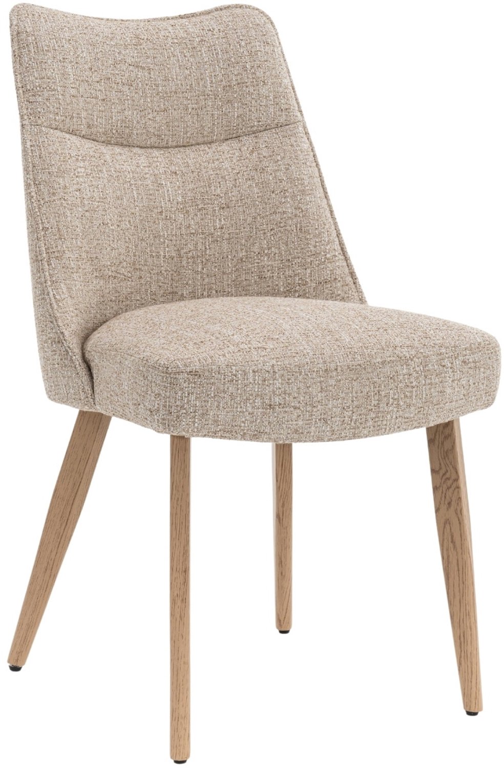 DÉJA Living Eetkamerstoel Meau - Beige/Naturel - Zithoogte 47cm - Set van 2
