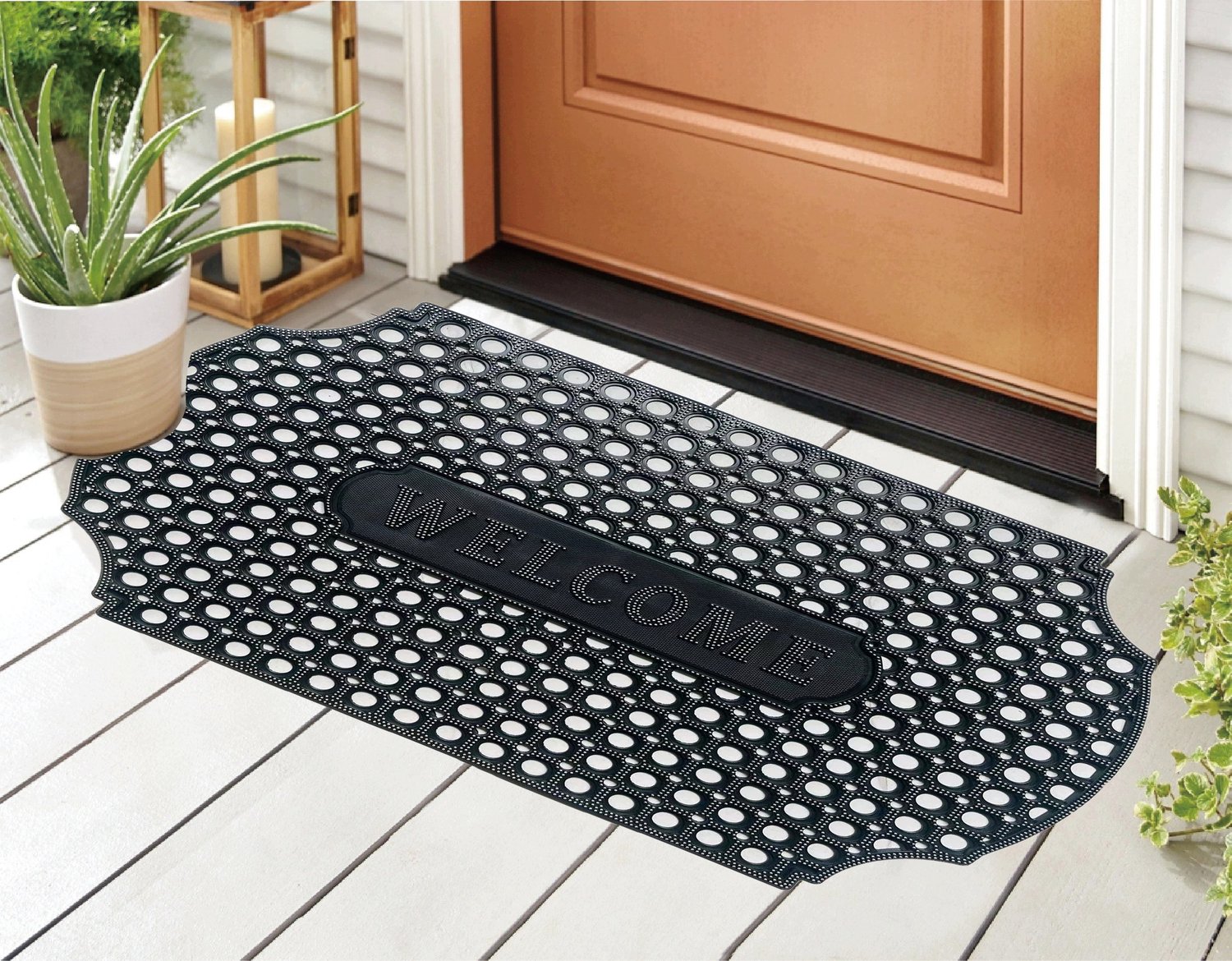Domik Hyacint buitenmat 58x88cm rubber met borstels