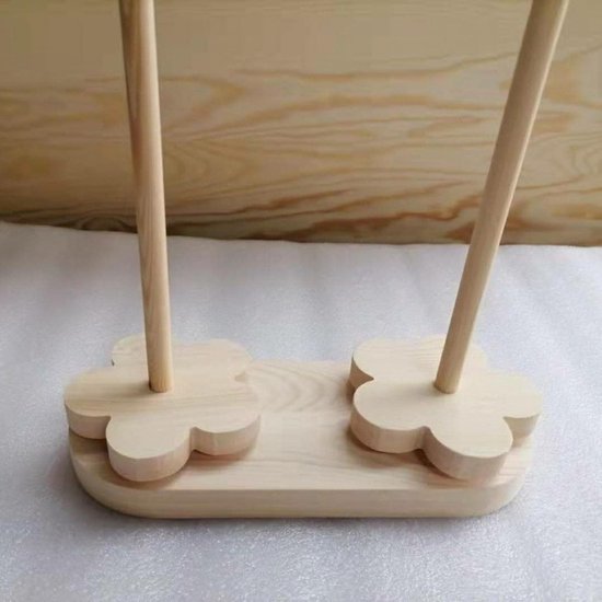 Haak Houder Houten Roterende Winder — afbeelding 5