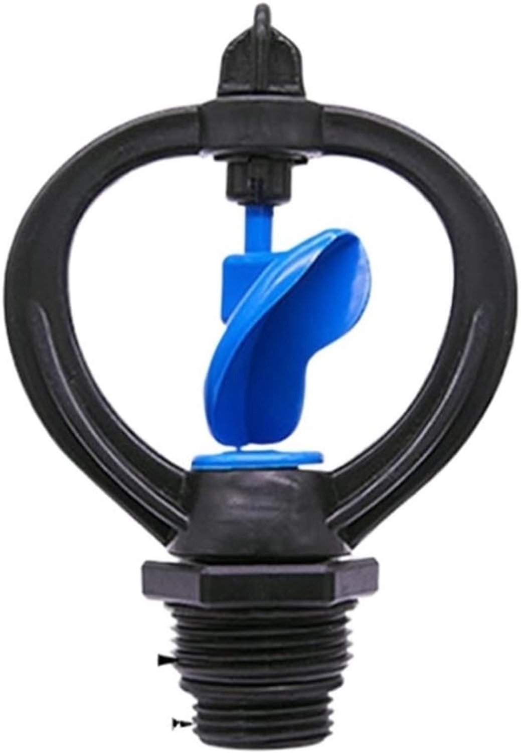 Tuin gazon roterende sproeier 360 graden automatische roterende landbouw gazon bewatering irrigatie sproeiers met 1/2" 3/4" mannelijk (kleur: B)