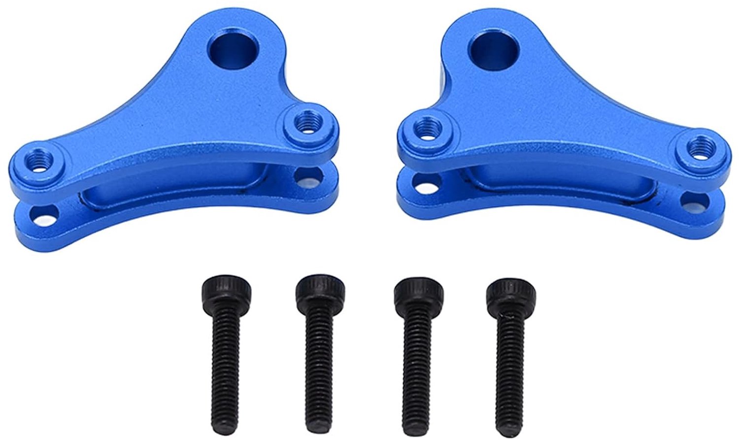 1 Paar Aluminium Rocker Arm Vervanging Upgrade Onderdelen Fit voor Traxxas E Revo 1/16 RC Auto (Blue)