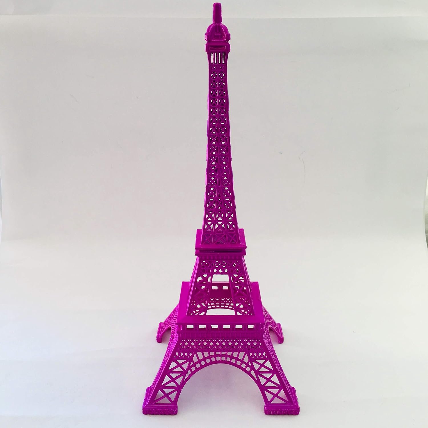 Eiffeltoren Parijs, Decoratie van Metaal en in Verschillende Kleuren - Medium Grootte 30 cm (Violet)