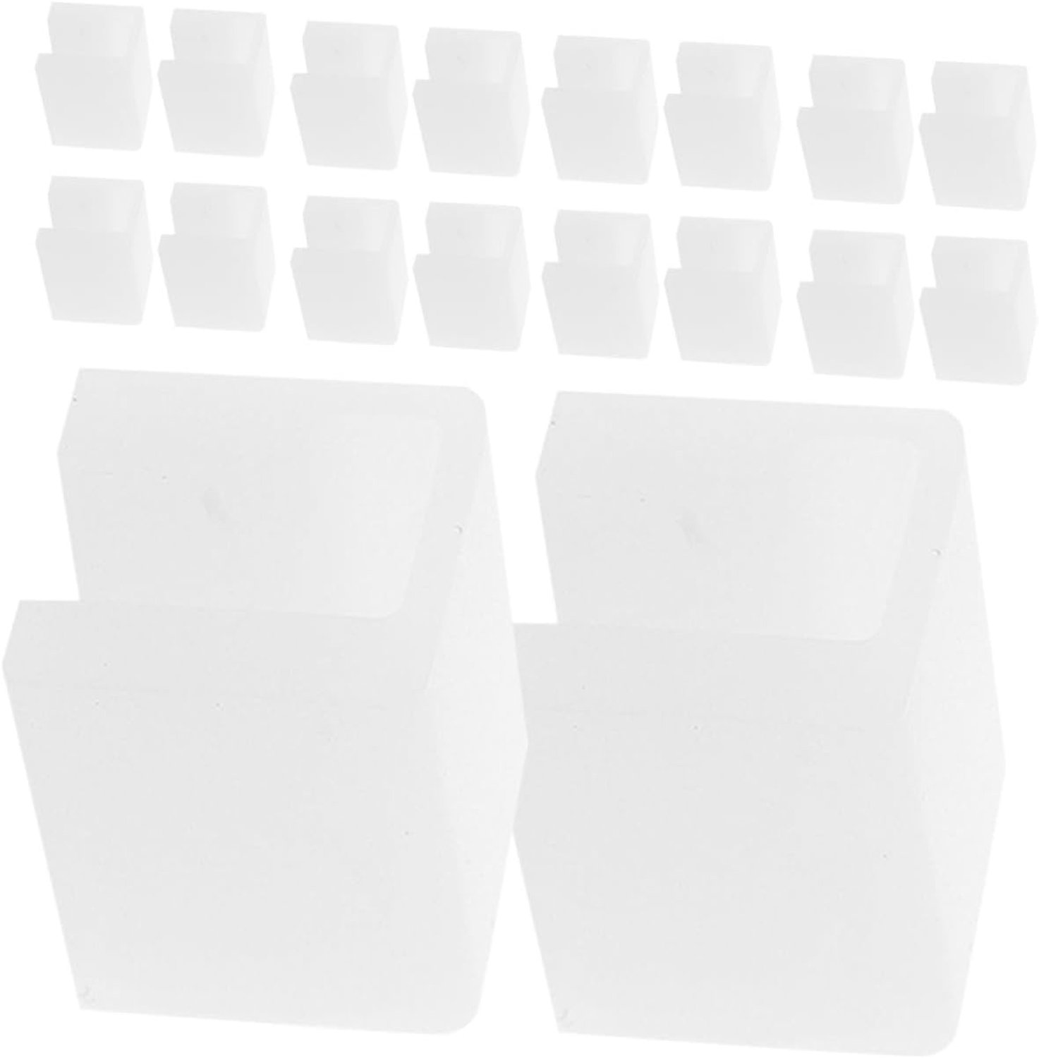 20 babybestendige tafelrand meubels Silicone Cabinet Protectors transparante plankrandbeschermer White