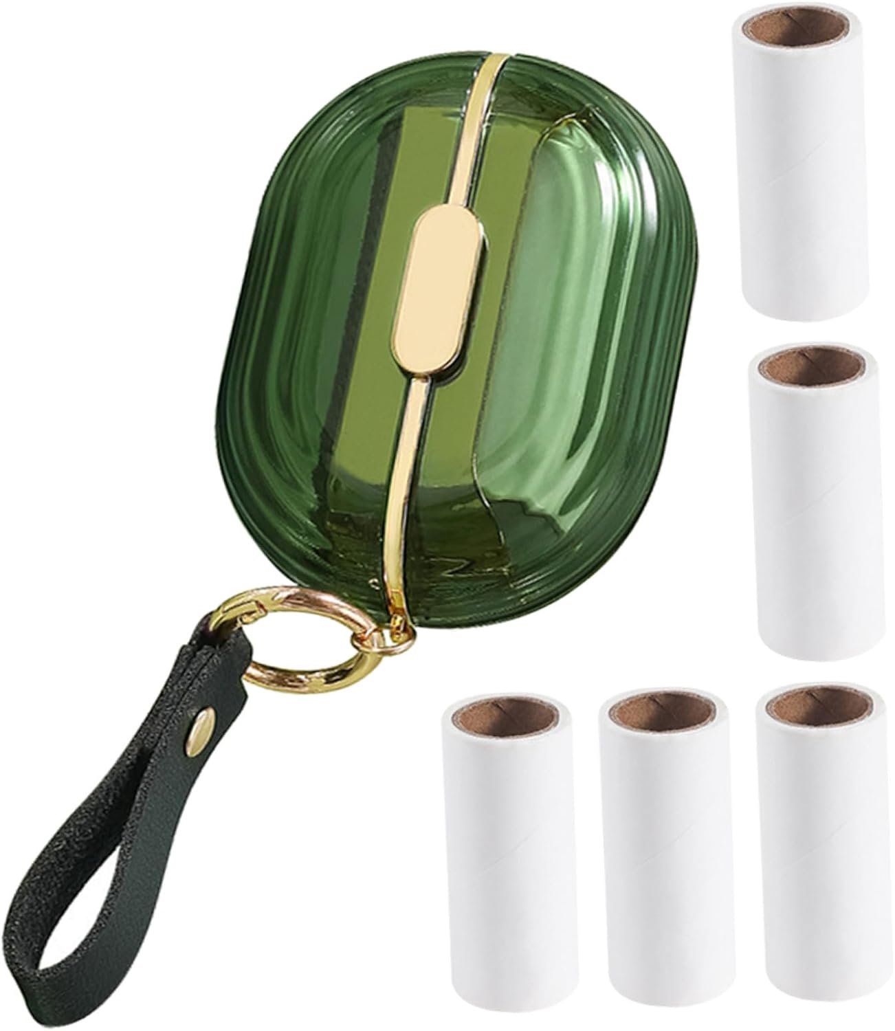 Pluisrollerset Voor Op Reis Huisdier Pluizenroller Extra Plakkerig Wordt Geleverd Met 5 Rollen Vervangende Rollen Dubbelzijdige Pluisverwijderaar Voor Kledingzak