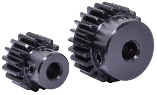2 stuks 1 module 26T/28T/30T/32T/33T/35T/36T/38T rechte tandwielen 45# stalen CNC transmissiemotor baas tandwiel 5mm/6/7/8/10/12mm voor CNC-apparatuur(28T inner hole 10mm) — afbeelding 4