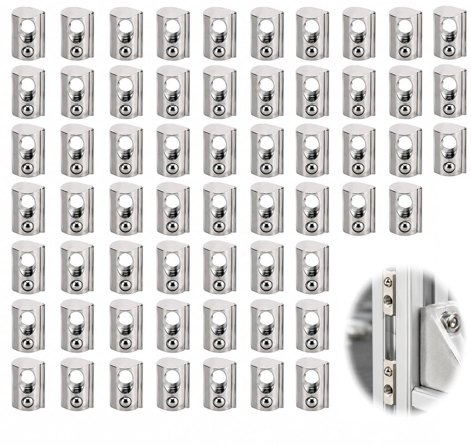 M4 met kogelgroef voor 20 serie aluminium profiel, 60