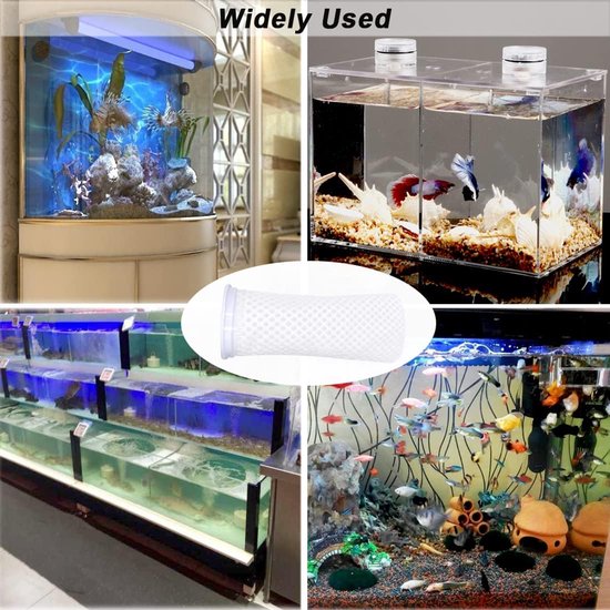 6 stuks 4 inch 150 micron honingraat filtersokken, marine aquarium filtersokken 3D honingraat ontwerp, anti-overloop filtersok voor zoutwater aquarium gebruik in zoetwater zout water aquarium — afbeelding 4
