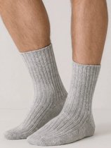 Angro Merino wollen sokken - Warme thermo sokken - stevige werksokken - Duurzame sokken die lang meegaan - 42 - Grijs