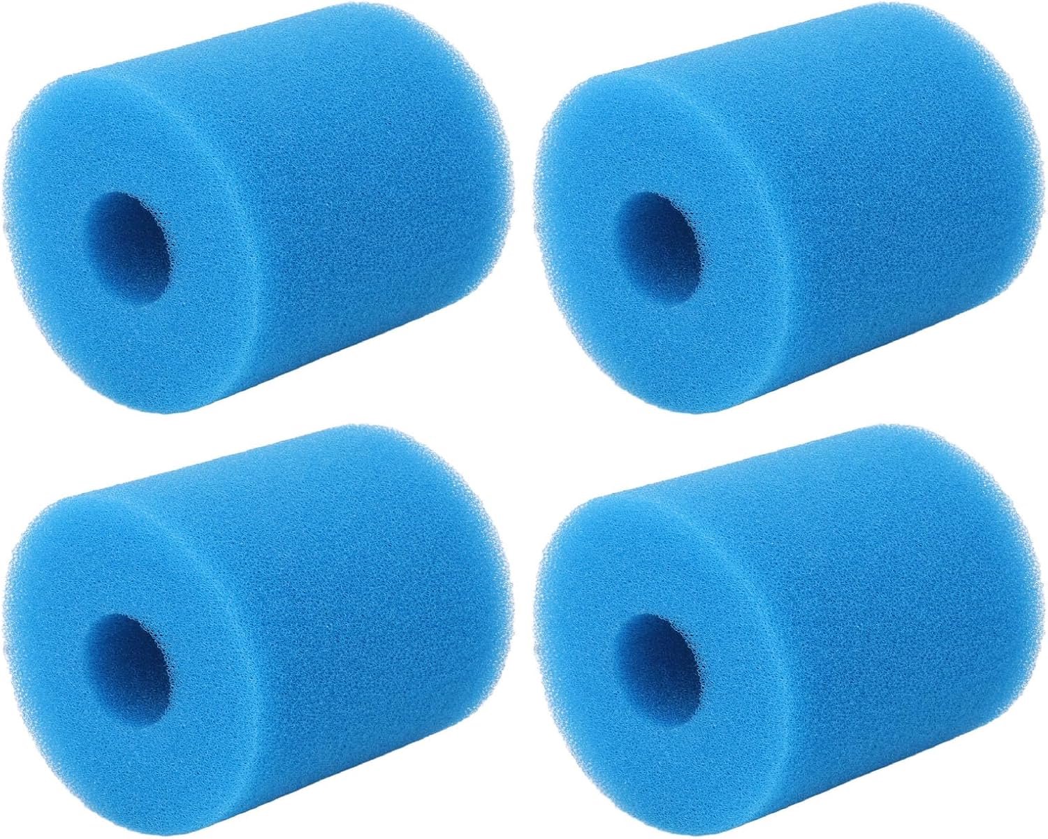 Zwembadfilter Spons, 4 Stuks Wasbare Type H-schuim voor Zwembad