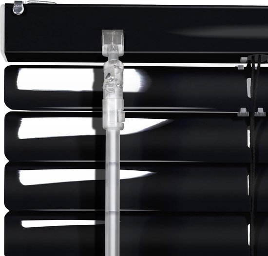 Sonello Aluminium Jaloezie voor Binnenshuis 130x130cm Klemmfix Zwart — afbeelding 4